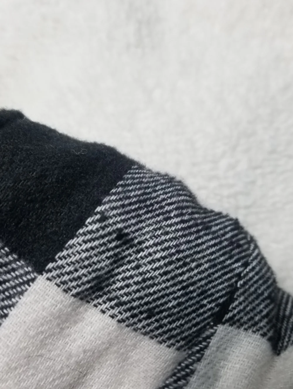 DOGS BLACK AND WHITE BUFFALO PLAID COAT SIZE MEDIUM